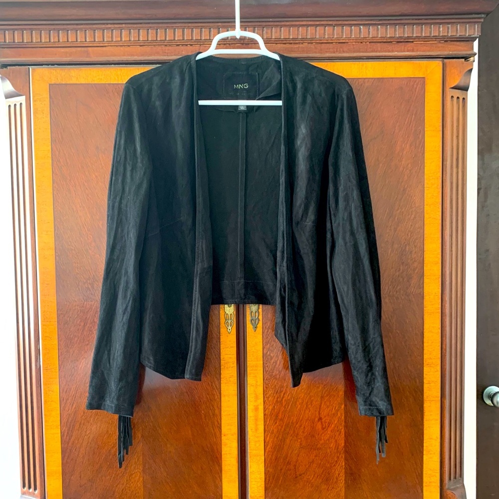 Suede fringe jacket